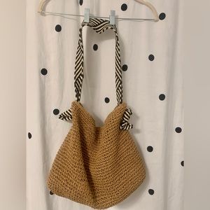 Elena Handbags Fashion Straw Shoulder Bag